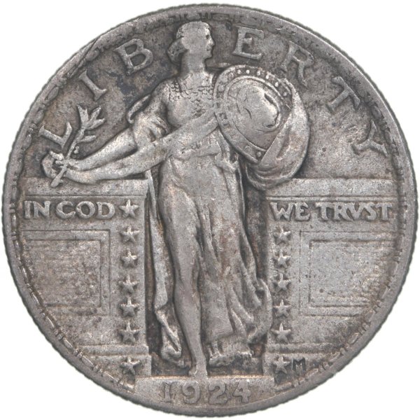 90 percent 1924 standing liberty quarter