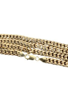 Cuban Link Chain In 14K Yellow Gold