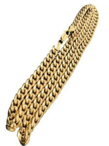 Cuban Link Chain In 14K Gold